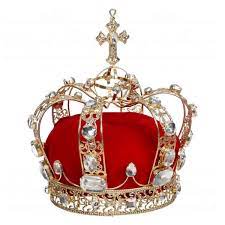 Decoro corona reale rossa - h. 20 cm - collezione mark roberts - Goodwill